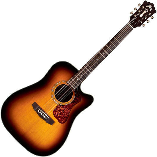 Guild D-140ce Antique Burst Semi-Acoustic Guitar