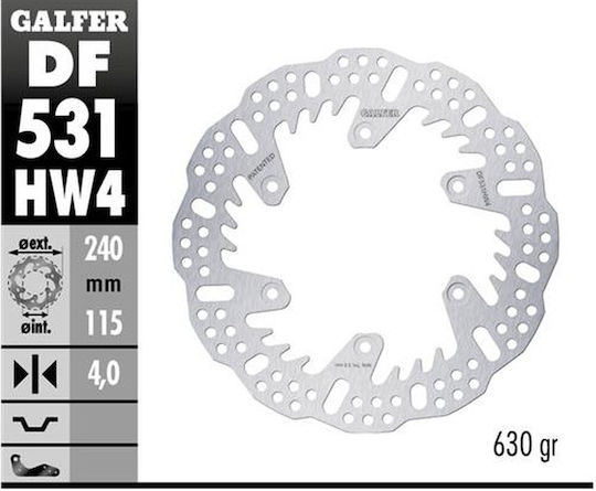 Galfer Husqvarna WR Yamaha WR Rückseite Motorrad Bremsscheiben