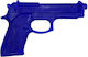 Gummi Pistole Realistisches Blau