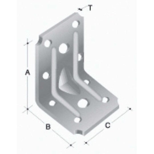 Connection Angle for Galvanized Pergola 5x5cm