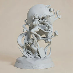 Άβαφη 3d Φιγούρα Nezuko Model From Demon Slayer Βάψιμο Diy Δώρο Χρώματα 20 Cm 1:8