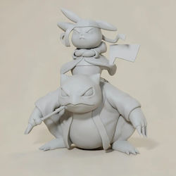 Άβαφη 3d Φιγούρα Pikachu Cosplay Naruto Ready To Βάψιμο Diy Δώρο Χρώματα 20 Cm 1:8