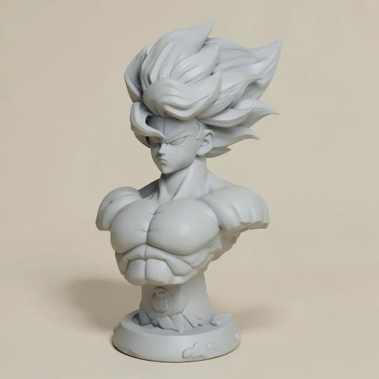 Άβαφη 3D Фигура Гоку SSJ Namek Бюст Dragonball Боядисване DIY Подарък Цветове 30 см 1:6