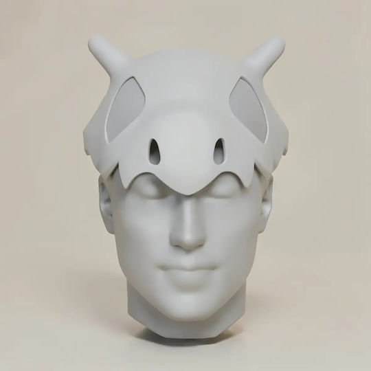 Небоядисана 3D Фигура Cosplay Cubone Шапка Pokemon Боядисване DIY Подарък Цветове 15,2 См 1:12