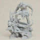 Небоядисана 3D Фигура Young Kratos 400мм Боядисване DIY Подарък Цветове 20 См 1:8