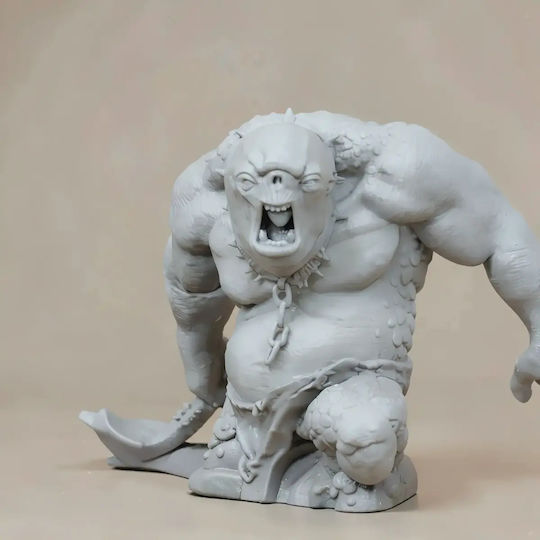 Unpainted 3D Figure Cave Troll Lord of the Rings 3D Painting DIY Gift Colors 20 cm 1:8