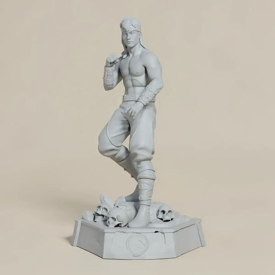 Небоядисана 3D Фигура Liu Kang Mortal Kombat Digital Sculpture Боядисване DIY Подарък Цветове 30 см 1:6