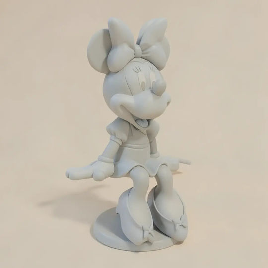 Άβαφη 3d Фигура Minnie От Disney Боядисване Diy Подарък Цветове 30 См 1:6