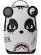 Sprayground Panda Ученическа раница Сива с Джоб за бутилка