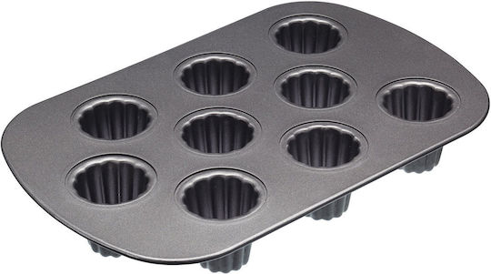 Kitchen Craft Φόρμα Ζαχαροπλαστικής για Cupcakes/Muffins από Ανοξείδωτο Ατσάλι 32.5x22εκ.