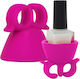 Silicone Nail Polish Holder Spill-free Painting Purple