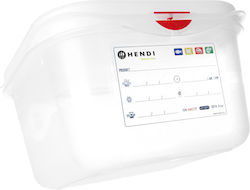 Gn 1/6 Food Container Label Lid 1.7 L 176x162x100 Mm