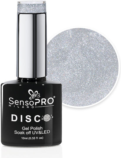 Sensopro Milano Ojă Pentru Unghii Cu Gel Semi-Permanent Disco 10ml Alb Lăptos #33