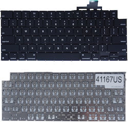 Tastatură Laptop Keyboard Apple MacBook Air 13" A2681 A2941 M2 A3113 A3114 M3 A3240 A3241 M4 2022 2023 2024 2025 An Engleză (SUA) Fără Cadru Negru Cod 41167us Tastatură Laptop Keyboard Apple MacBook Air 13" A2681 A2941 M2 A3113 A3114 M3 A3240 A3241 M4 2022 2023 2024 2025 An Engleză (SUA) Fără Cadru Negru Cod 41167us