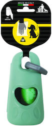 Poop Bags Holder 1 Roll Green 15 Bags
