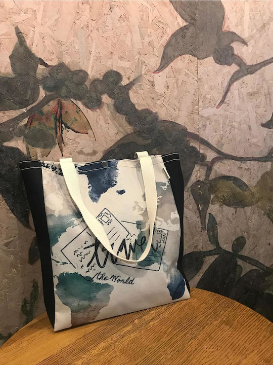Enpapa Stoff Damen Schultertasche Beiges
