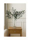 Stewehome Decorative Set Of 3 Pieces Of Modern Artificial Olive Branches Green Living Room