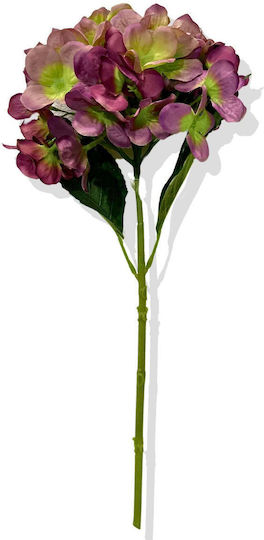 SteweHome Künstlicher Einzelner Hortensie Zweig Lila