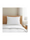 vidaXL Perna De Canapea Din 100% Bumbac Alb 75x50cm