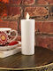 SteweHome Plastic Candle Holder In White Colour 15x15cm