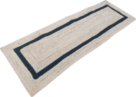 Natural Home Jute Rug 60x120cm Black