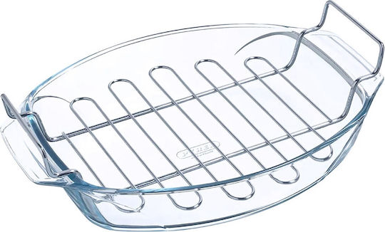 Pyrex Οβάλ Πυρίμαχο Σκεύος Γυάλινο 39x27x11cm