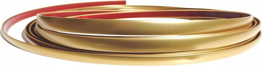 Bandă Decorativă Aurie Mată 14mm Profil Flexibil Aurie Autocolantă 5 Metri