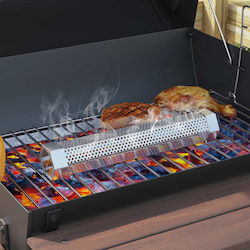 vidaXL Outdoor Charcoal Grill Ø 40 x 80 cm Steel Black