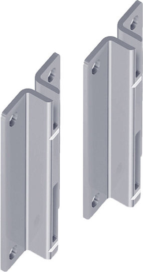 Element Raft De Colț Din Metal Gri Culoare Full Face 70x33mm 2 Bucăți 174504.0077