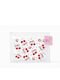Enpapa Transparent Travel Makeup Bag Bikini Cherry Red Zipper Design