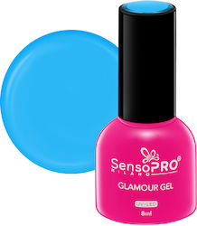 SensoPro Glamour Gel Nail Polish Electric Blue ...