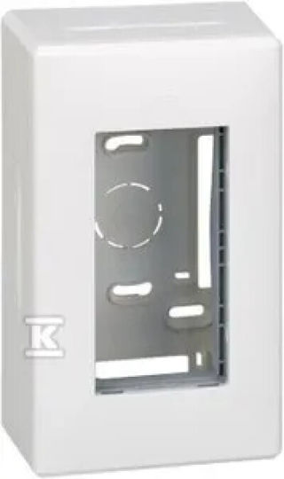 Simon Connect Carcasă Montată Pe Suprafață S500 1-modul 2x K45 Complet Alb Pur 51000001-030