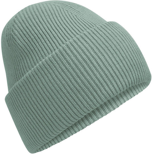 Beanie Унисекс Шапка с Ребро Плетка в Зелен цвят
