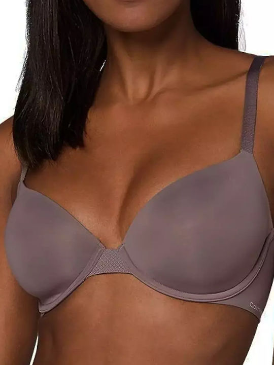 Calvin Klein Smoky Purple Σουτιέν με Ελαφριά Εν...