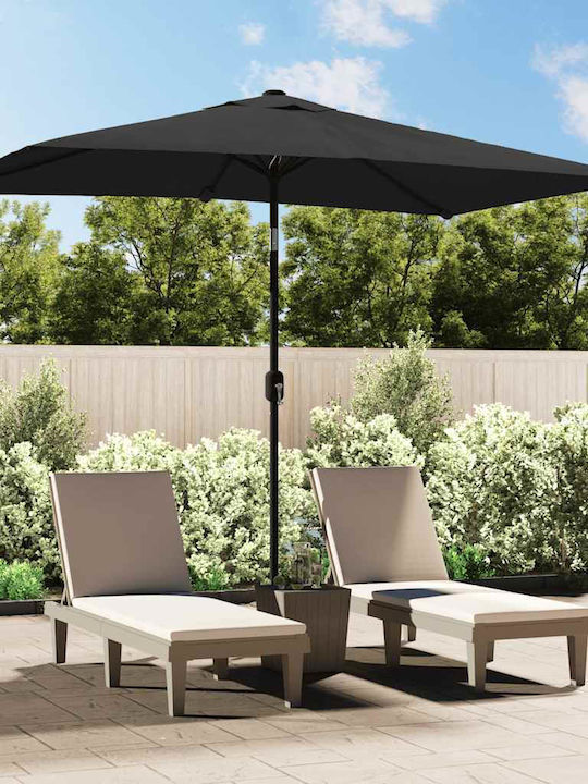 Professional Circular Metal Grey Parasol Φ2m