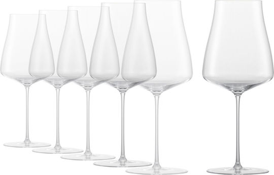 Schott Zwiesel Σετ Ποτήρια Κόκκινου Κρασιού Κολωνάτα Γυάλινα 673ml 6τμχ