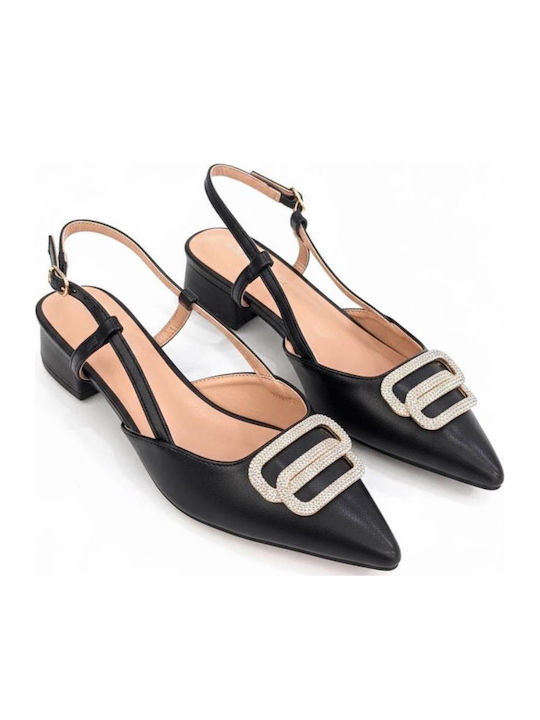 100M Pointed Toe Black Heels