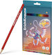 ErichKrause Colored Pencils Kids Space Animals Set 18 Colours