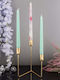 SteweHome Set Of Metal Candle Holders In Gold Colour 3 Pieces