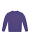 B&C Herren Werbebekleidung Langärmeliges Sweatshirt Radiant Lila