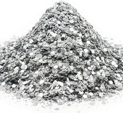 Glitter Ασημί Chunky Mix 20gr
