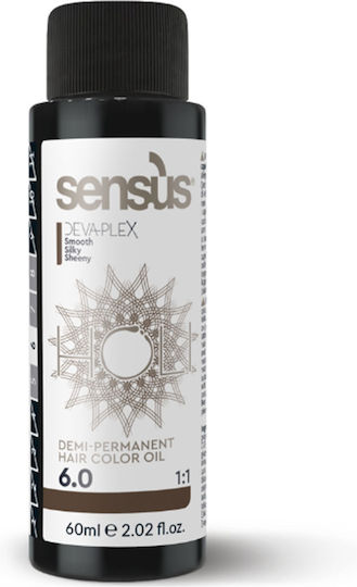 Sensus Temporärer Farbstoff Haarfärbemittel 6.0 Dunkel Natürliche Blonde 60ml