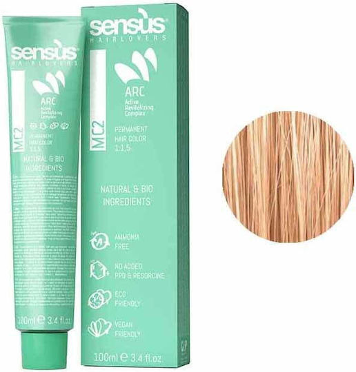 Sensus Mc2 Permanent Βαφή Μαλλιών Χωρίς Αμμωνία 9.43 Golden Copper Very Light Blonde 100ml