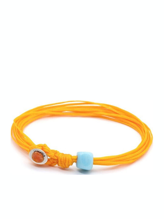 Βραχιόλι "irmelia Knot Single Loop" Πορτοκαλί
