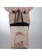 Enpapa Thick Fabric Shopping Bag Snap Closure Daily Use Beige 35x40 Cm