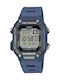 Casio Ceas Digital Pentru Bărbați 41.3mm Cu Curea Din Cauciuc Albastră