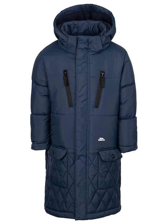 Waterproof Kids Casual Coat Long with Lining and Hood Na1