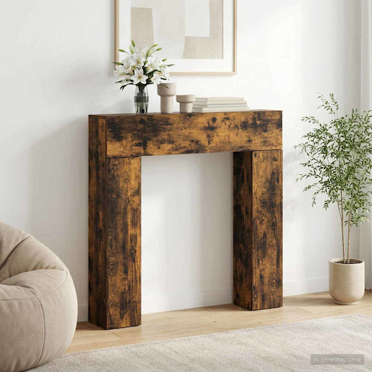 vidaXL Дървена облицовка за камина 102x100.5cm
