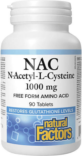 Natural Factors N-Acetyl-L-Cysteine 1000mg 90 Таблетки