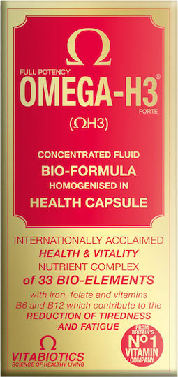 Vitabiotics Ωμέγα 3 Ιχθυέλαιο 30 κάψουλες με γεύση Original